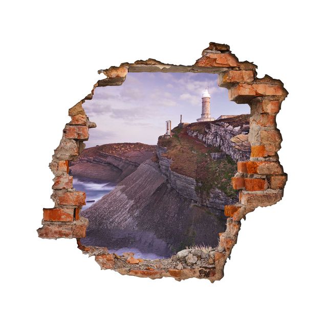 Wallstickers 3D Cliffs And Lighthouse