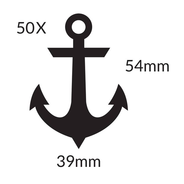 Wallstickers Anchor - 50 Classic Anchors