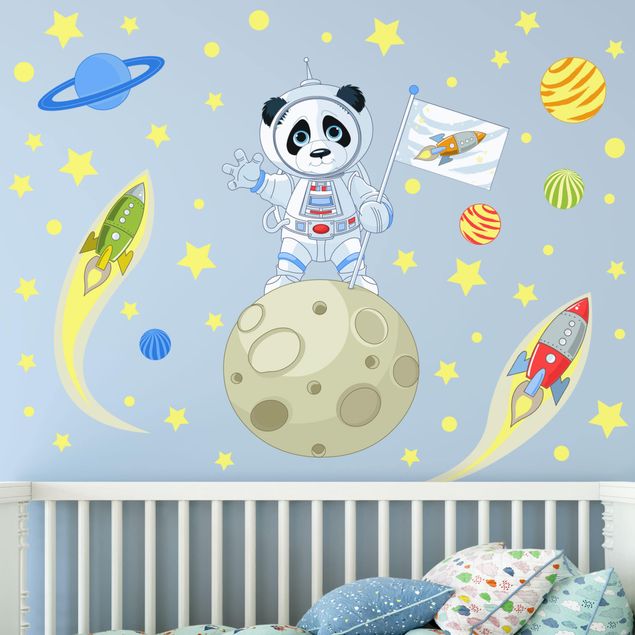Wallstickers jungle Astronaut Panda