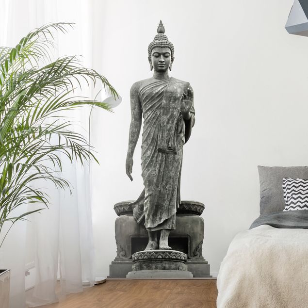 Wallstickers retro Buddha Statue