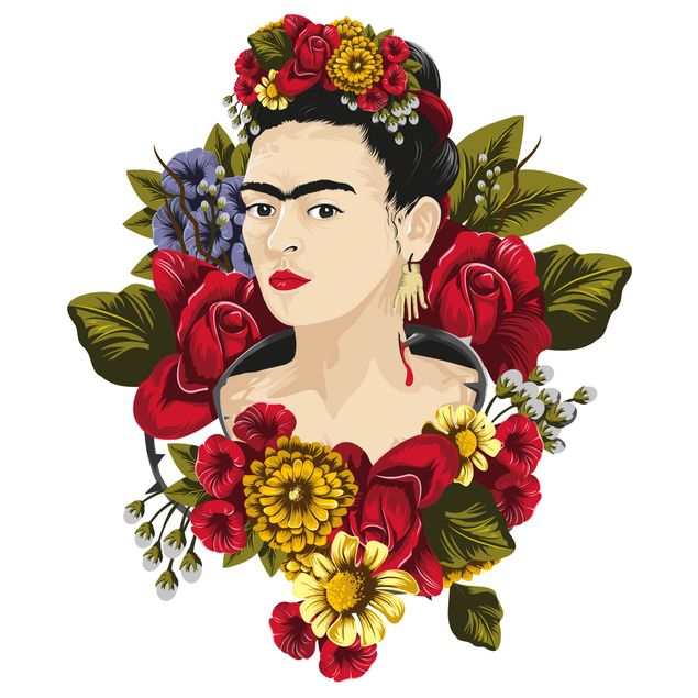Wallstickers Frida Kahlo - Roses