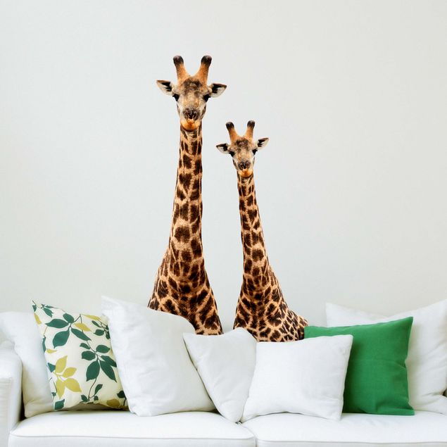 Børneværelse deco Portrait of two giraffes