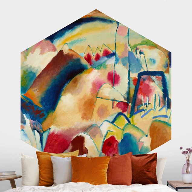 Kunst stilarter ekspressionisme Wassily Kandinsky - Landscape With Church