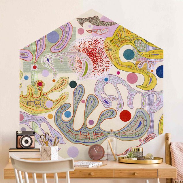 køkken dekorationer Wassily Kandinsky - Capricious Forms