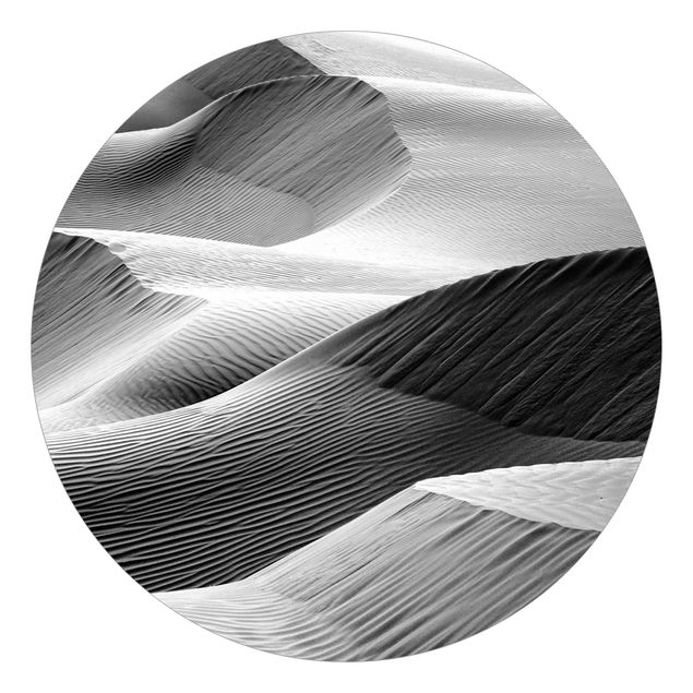 Sort hvid tapet Wave Pattern In Desert Sand