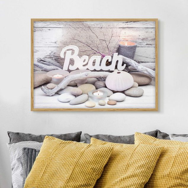 Indrammede plakater ordsprog Spa Beach Decoration