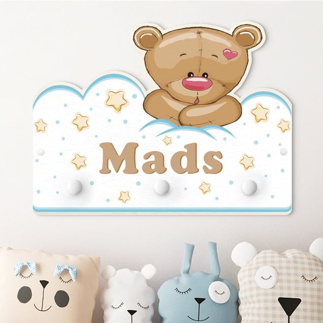 Børneværelse deco Clouds Teddy With Customised Name