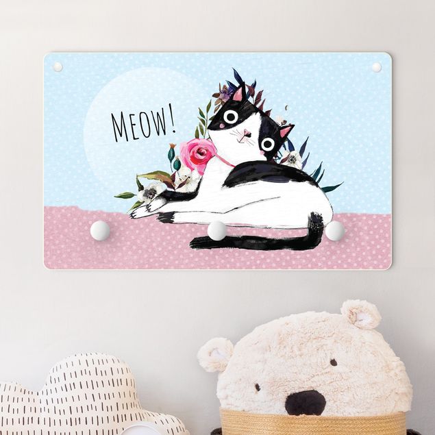 Børneværelse deco Content Kitty With Text Meow